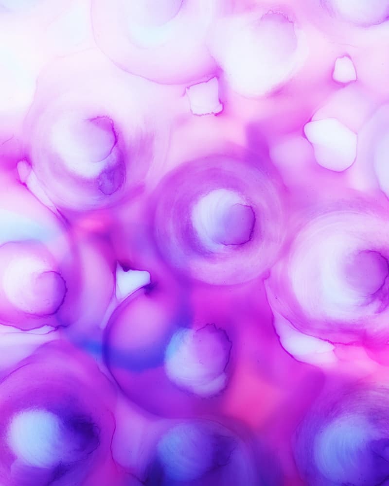 Ethereal Purple Circles by Tara Mann — canvas wall art