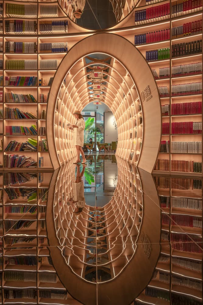 Dream Library Tunnel by Mei Xu — canvas wall art