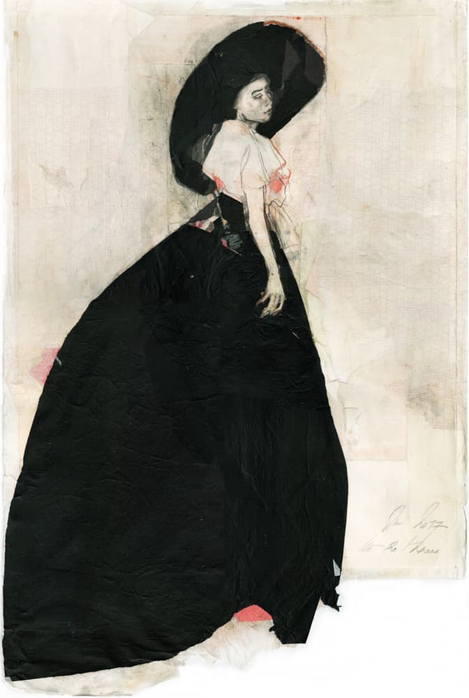 Elegant Woman Black Hat