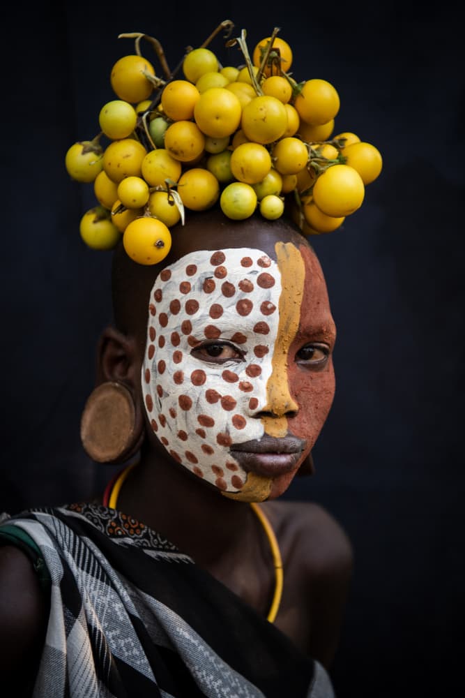 Vibrant Tribal Portrait by Max Vere-Hodge — canvas wall art