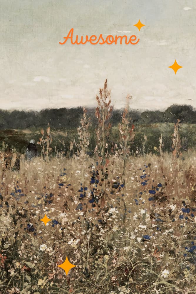 Rustic Meadow Blooms by The Art Concept — canvas wall art