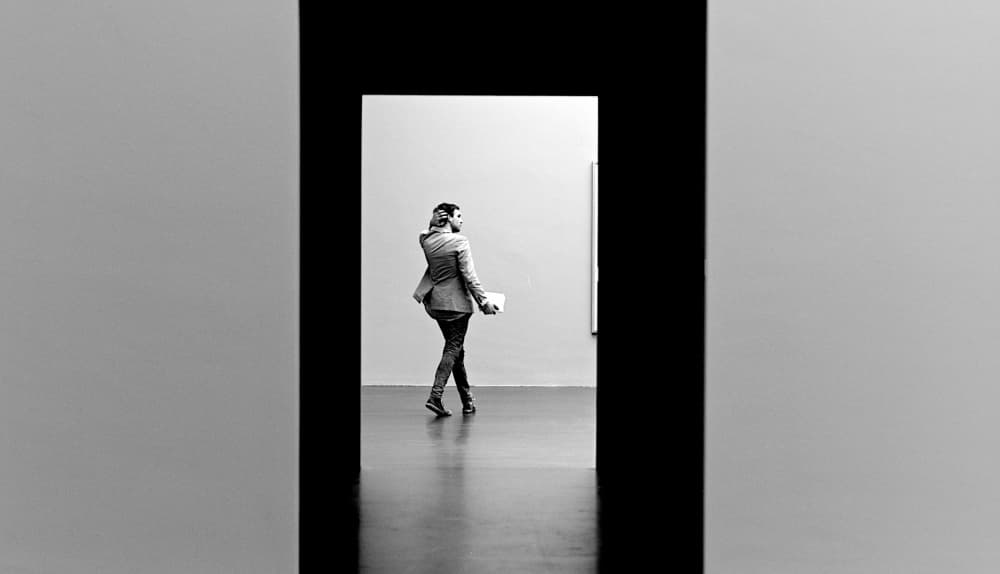 Solitary Gallery Walk by Magdalena Roeseler — canvas wall art