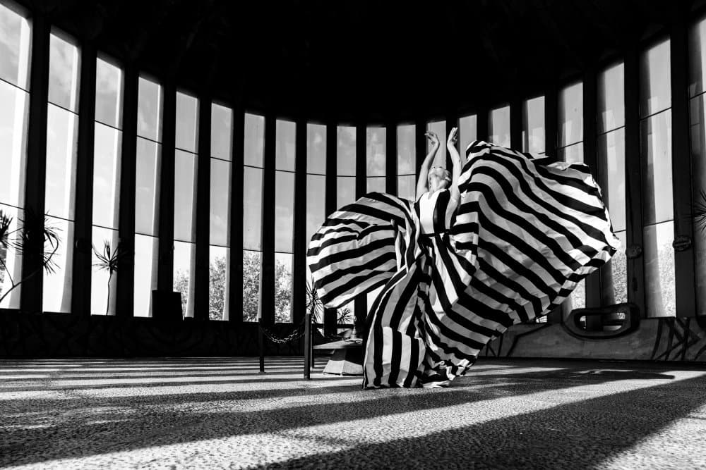 Dancing in Stripes by Shay Lev Ari — canvas wall art
