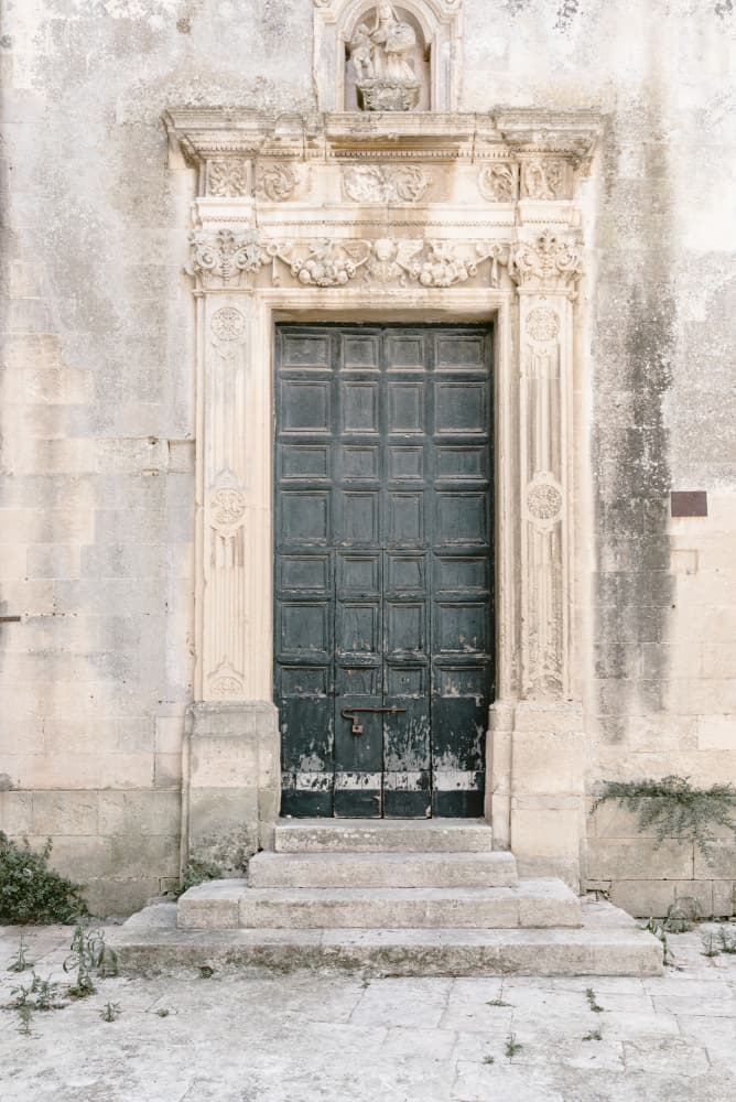 Weathered Church Door by Photolovers — canvas wall art