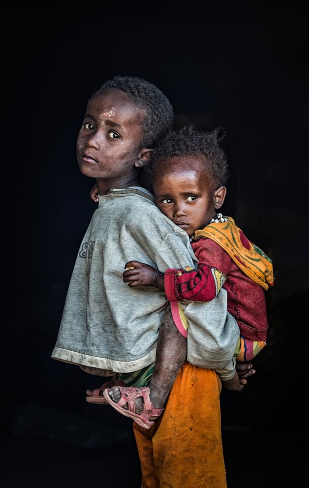 Young Brothers' Gaze by Melih Karakaya — canvas wall art