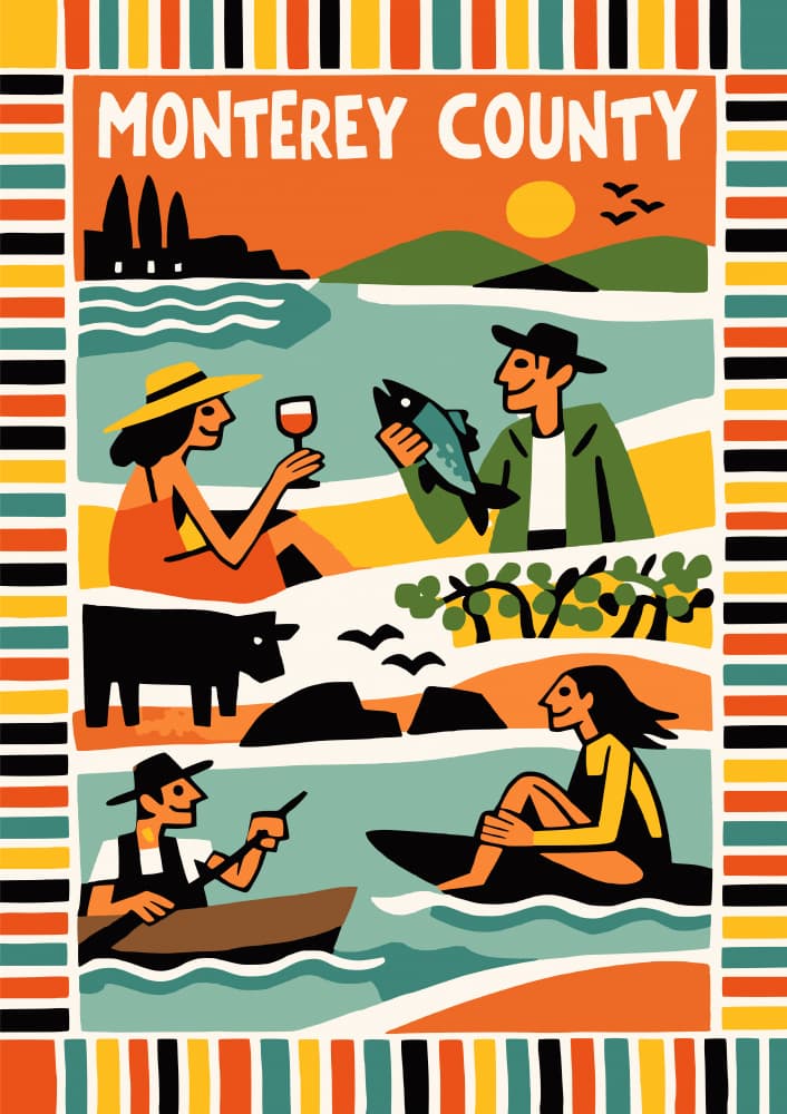 Monterey County Seaside Fun by Patryk Krygowski — canvas wall art