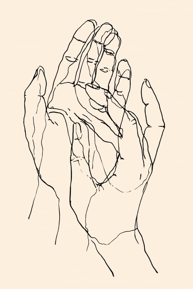 The touch by Treechild — canvas wall art