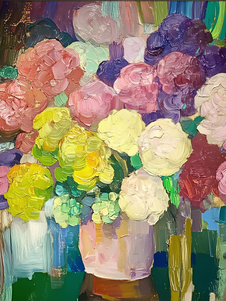 Vibrant Floral Bouquet by Avanesova Elena — canvas wall art
