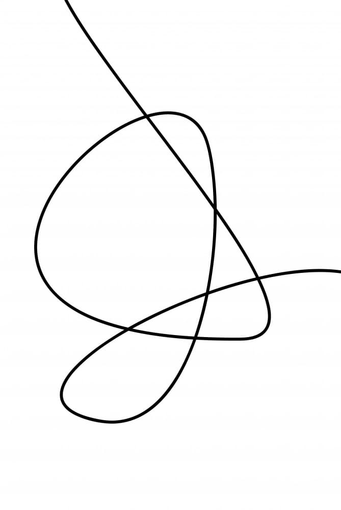 Abstract Curving Line by Oju Design — canvas wall art