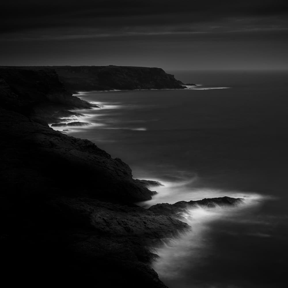 Dark Coastal Serenity by av peteghium — canvas wall art