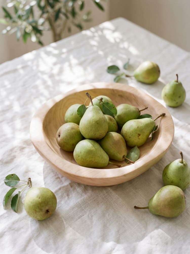 Fresh Pears in Sunlight by Andreas Magnusson — canvas wall art