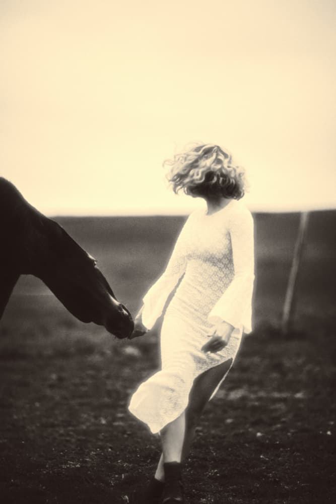 Dreamy Horse Bond by Steffen Lauterbach — canvas wall art