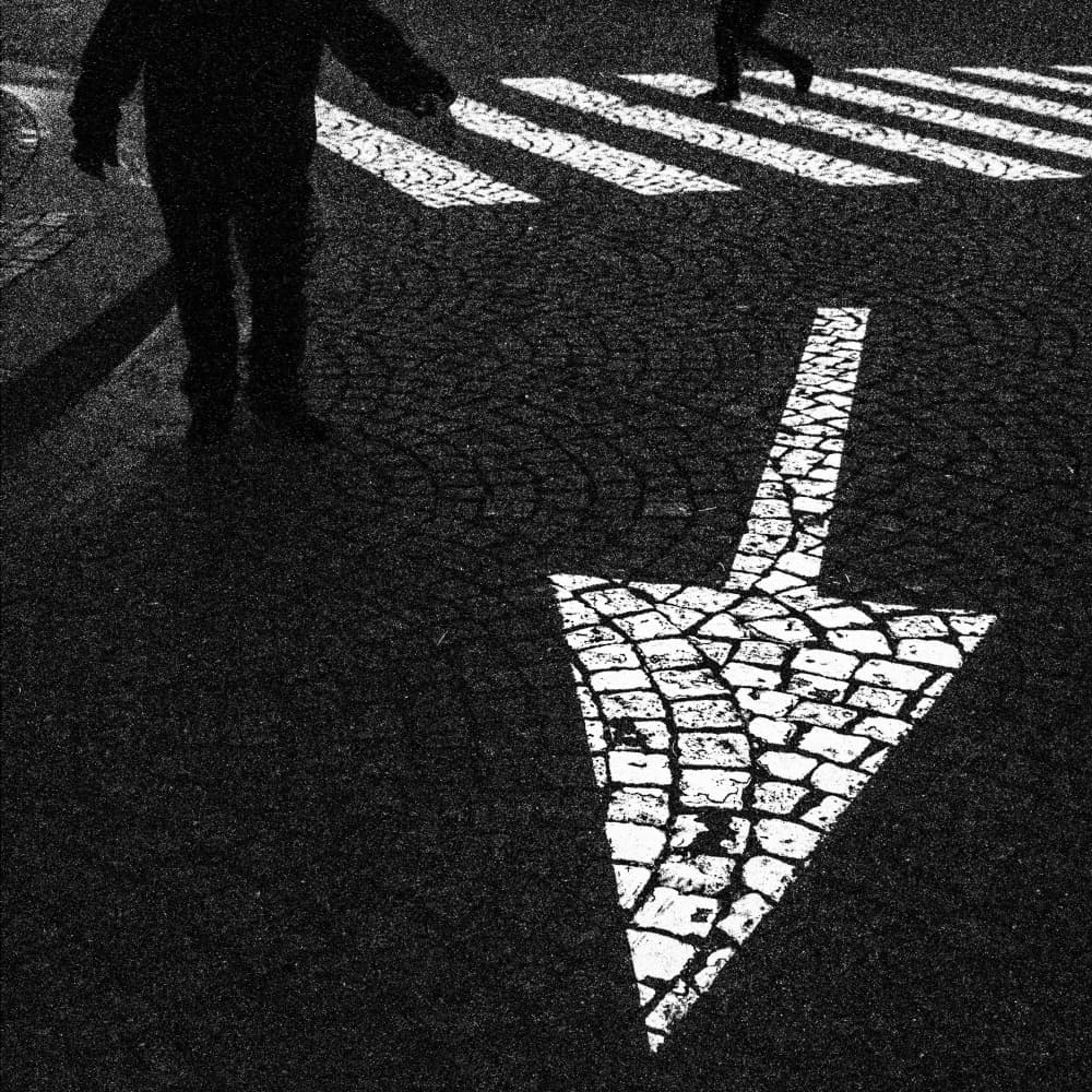 Black White Urban Movement by Paulo Abrantes — canvas wall art