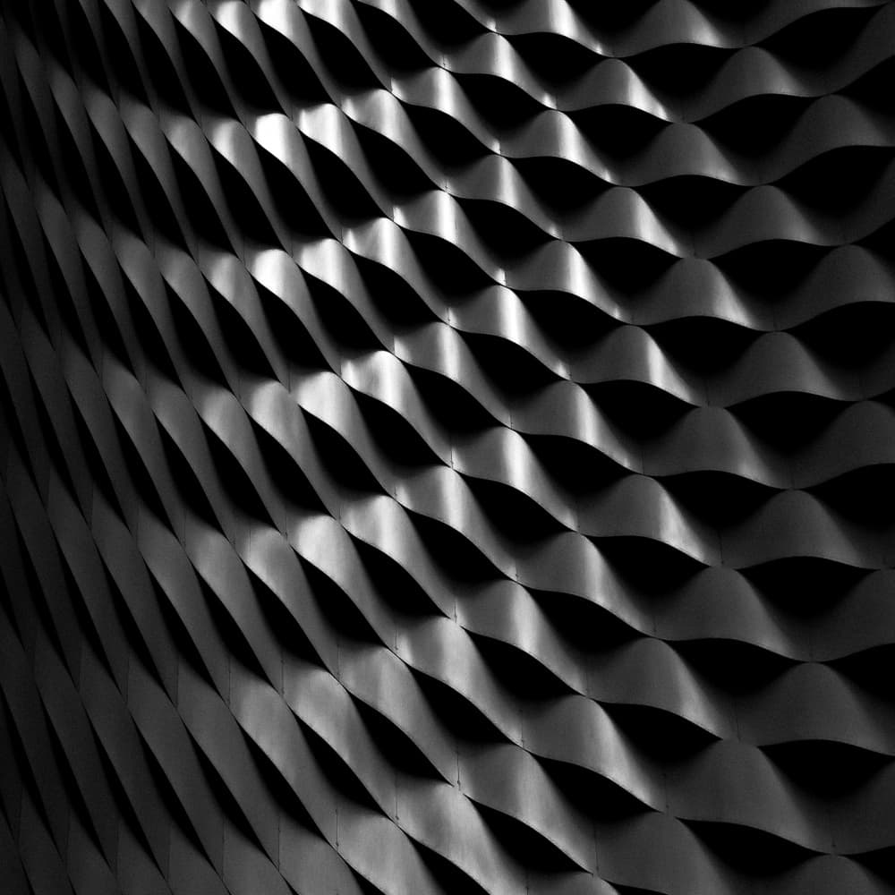 Dynamic Grey Waves by Gilbert Claes — canvas wall art