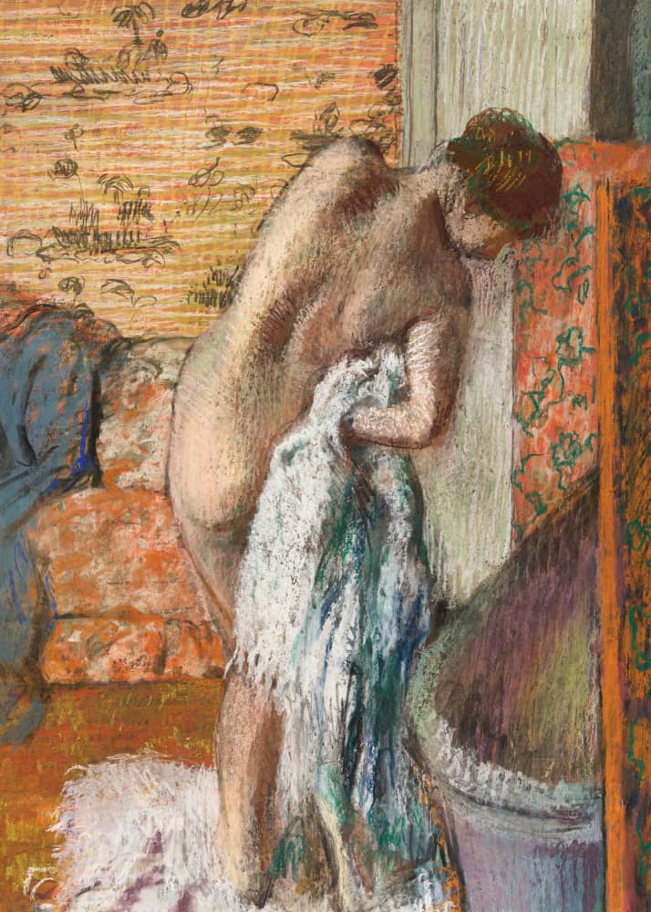 Naked Lady by Edgar Degas — canvas wall art