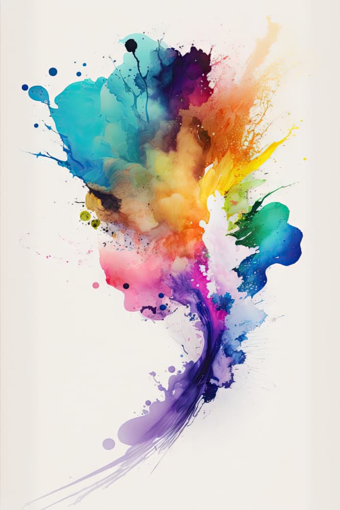 Vibrant Color Explosion by Mauro — canvas wall art
