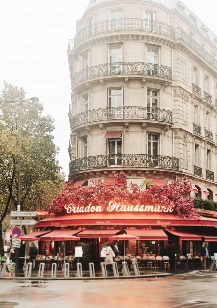 Paris Cafe Corner by Talitha McQueen — canvas wall art