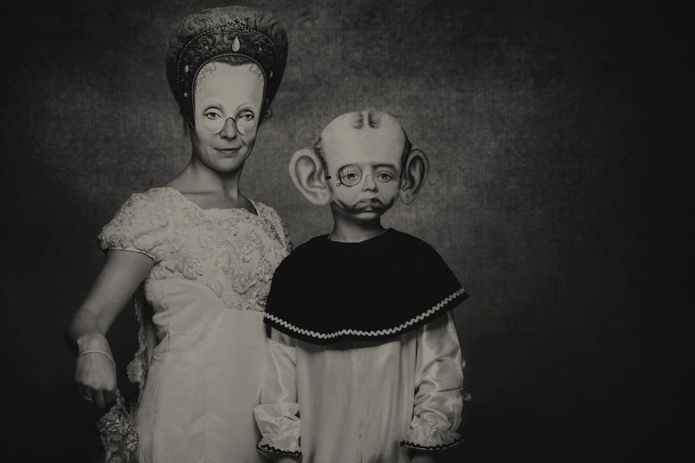 Eerie Theatrical Duo by Monika Vanhercke — canvas wall art