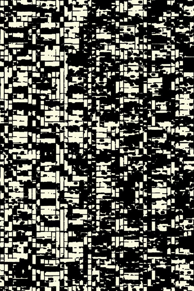 Monochrome Geometric Abstract by Petr Strnad — canvas wall art