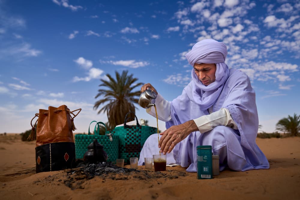 Desert Tea Ceremony by ABDALLAH KHALILI — canvas wall art