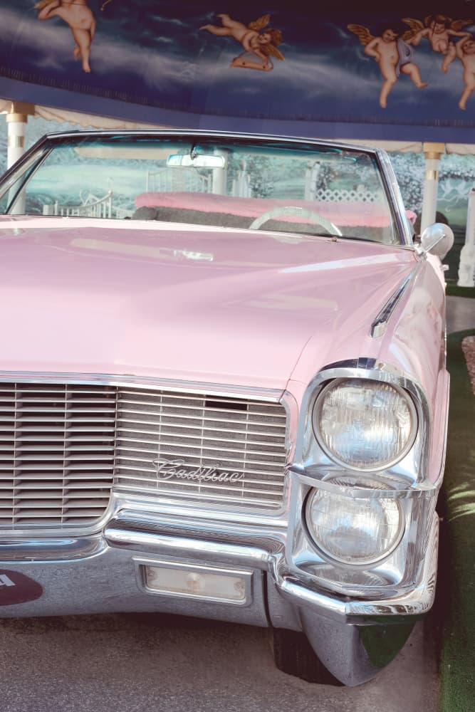 Pink Cadillac Dream by Pictufy Studio III — canvas wall art