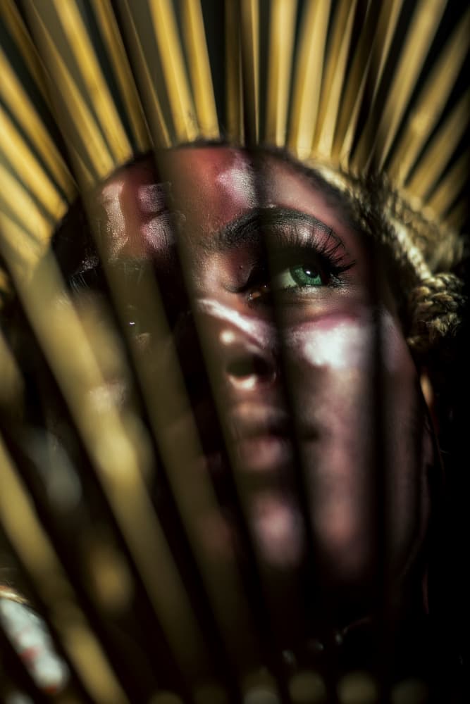 Mysterious Tribal Gaze by Prithul Das — canvas wall art