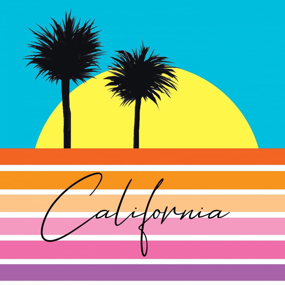 California Beach Life by Bronwyn Baker — canvas wall art