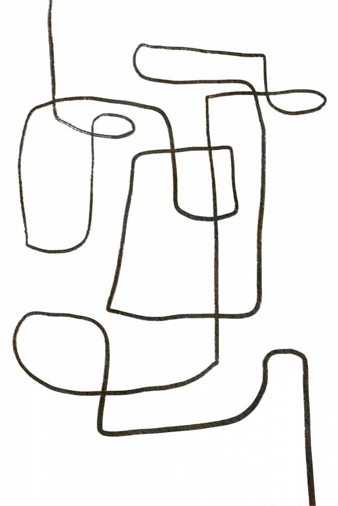 Flowing Abstract Lines by Melloi Art Prints — canvas wall art