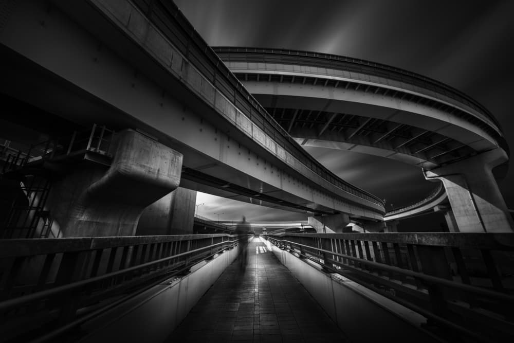 Dramatic Urban Overpass by Yoshihiko Wada — canvas wall art