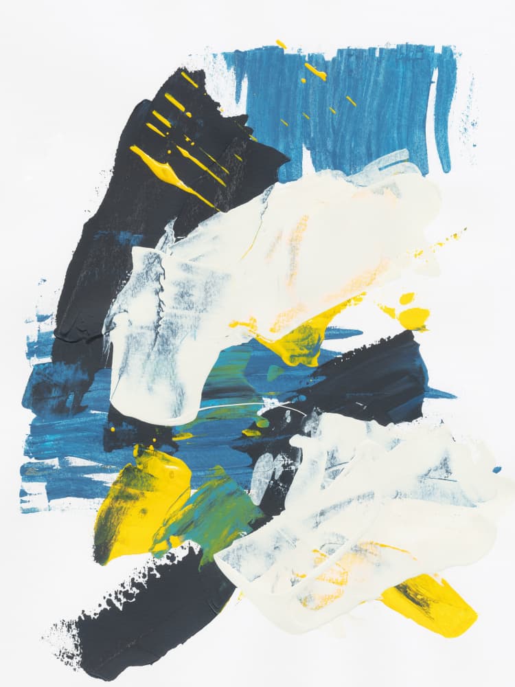 Bold Abstract Strokes by Bronwyn Baker — canvas wall art