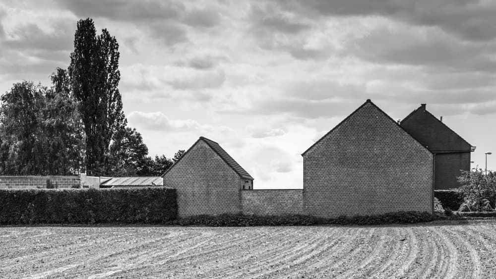 Minimalist Country Landscape by Luc Vangindertael (laGrange) — canvas wall art