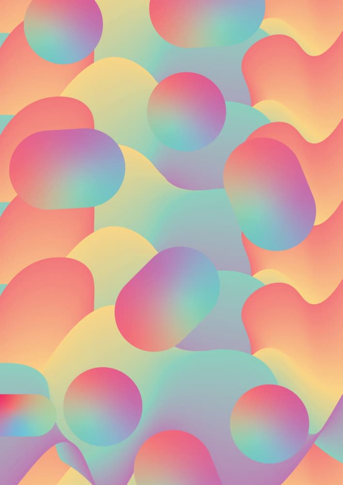 Dreamy Pastel Shapes by Valeria Castillo — canvas wall art