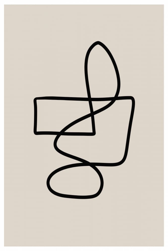Graceful Looping Lines by THE MIUUS STUDIO — canvas wall art