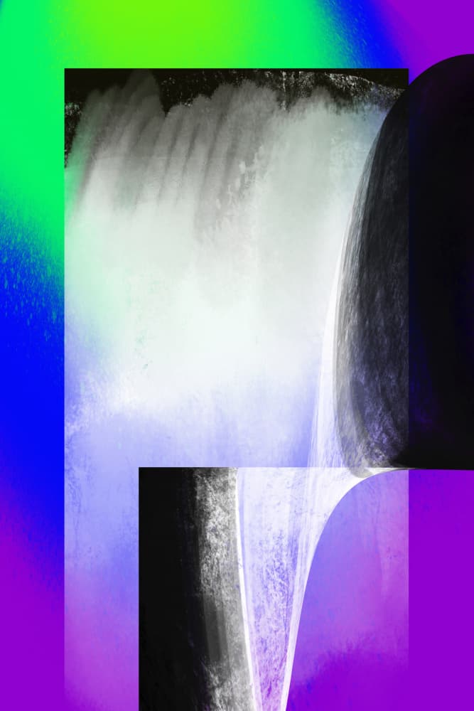 Vibrant Digital Flow by Jilli Darling — canvas wall art