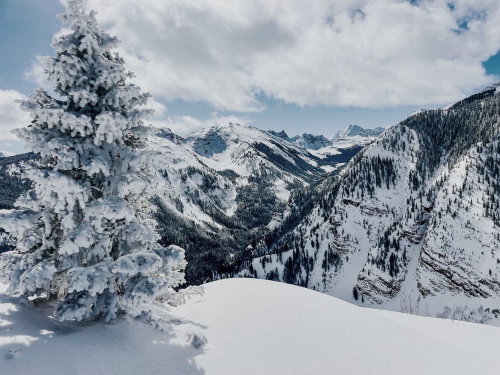 Frosted Mountain Majesty by Del Mundo Imagery — canvas wall art