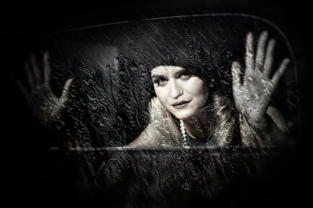 Film Noir Gaze by Adela Lia Rusu — canvas wall art