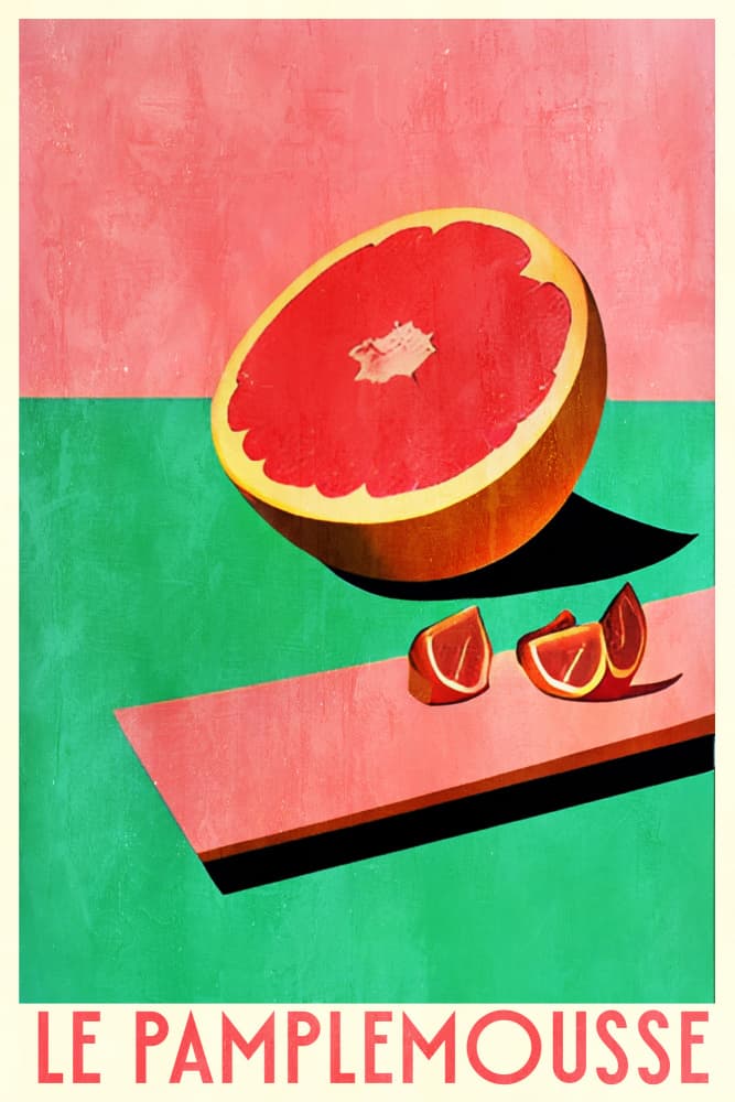 Vibrant Grapefruit Still Life by Bo Anderson — canvas wall art