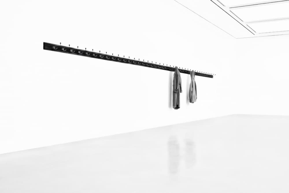 Minimalist Coat Rack Room by Burghard Nitzschmann — canvas wall art