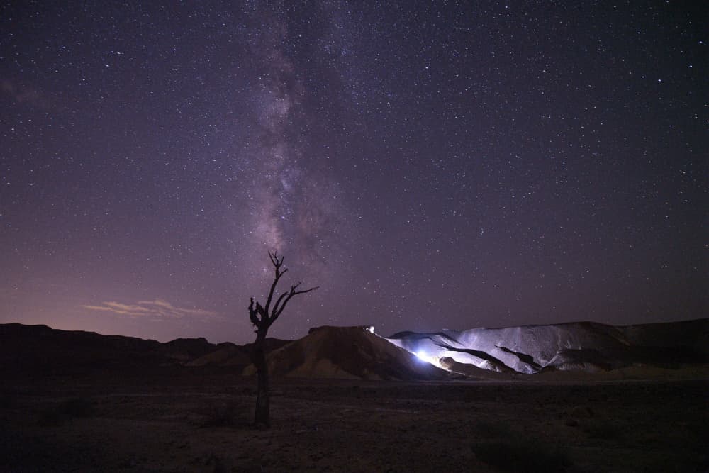 Milky Way Desert Night by Yoram GIL — canvas wall art