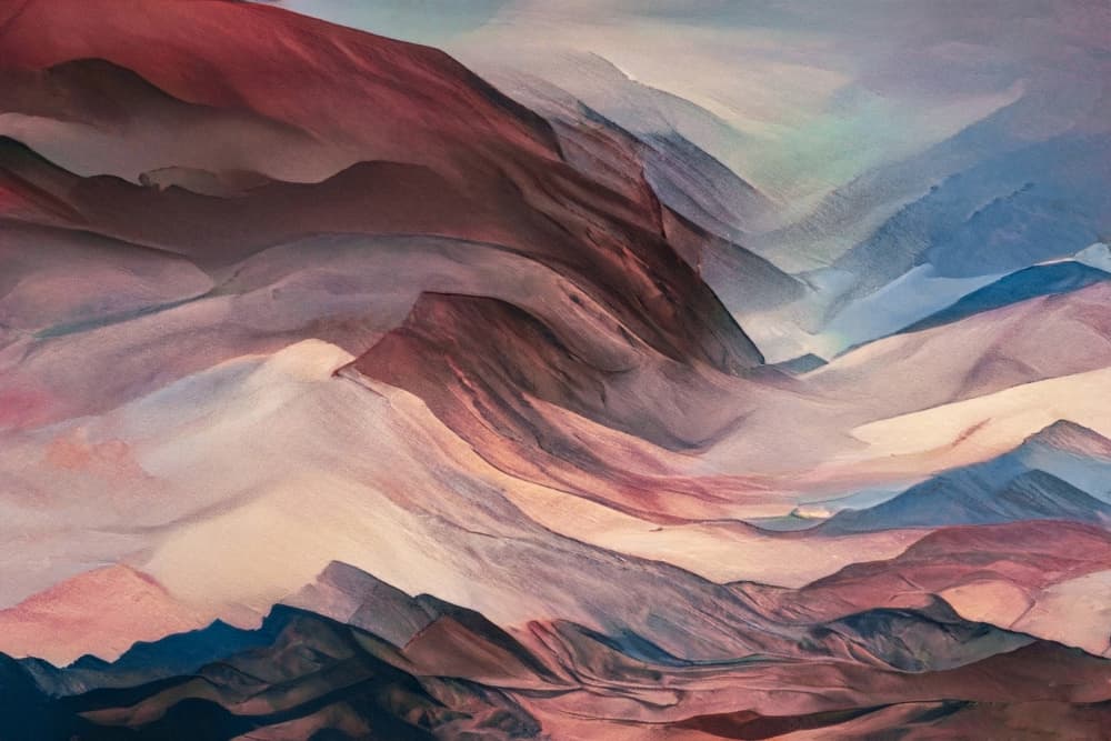 The mountains and the fog by Robin Wechsler — canvas wall art