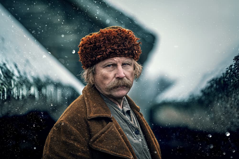Winter Man In Fur Hat by Waldemar Szmidt — canvas wall art