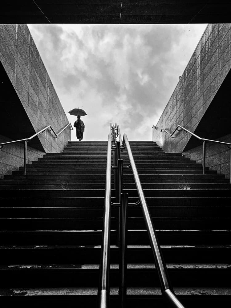 Urban Ascent Umbrella by Adam Dauria ☂ — canvas wall art