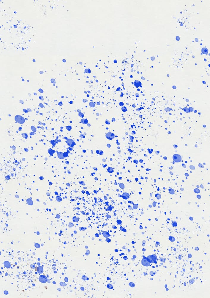 Blue Paint Splatters by Nicholas — canvas wall art