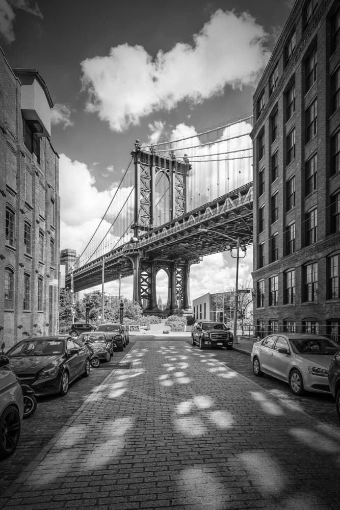 DUMBO Manhattan Bridge View by Melanie Viola — canvas wall art
