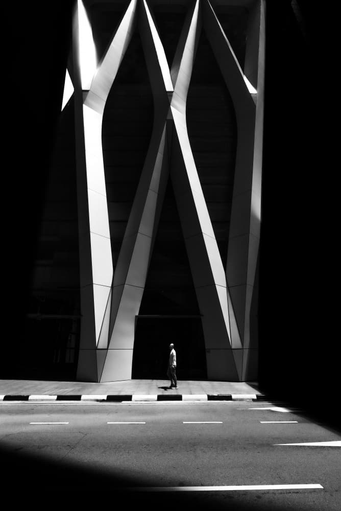 Modern Geometric Solitude by Simon — canvas wall art