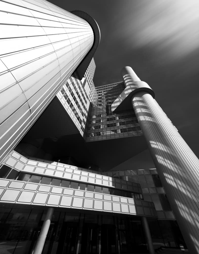 Dramatic Modern Architecture by Nina Pauli — canvas wall art