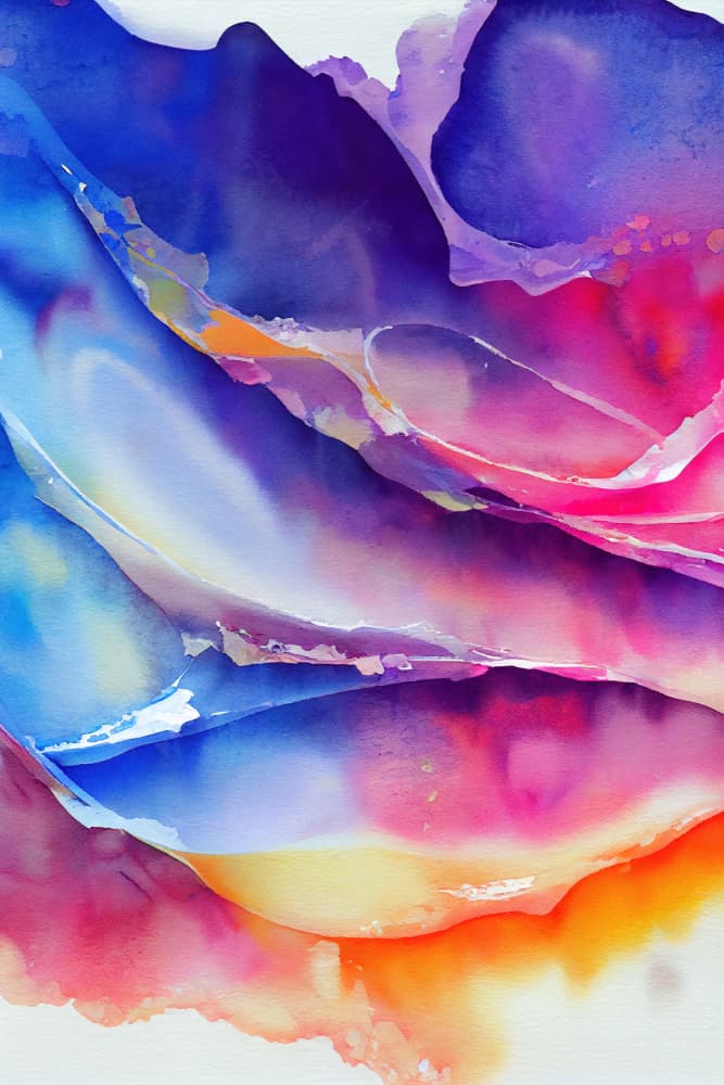 Vibrant Color Flow by Mauro — canvas wall art