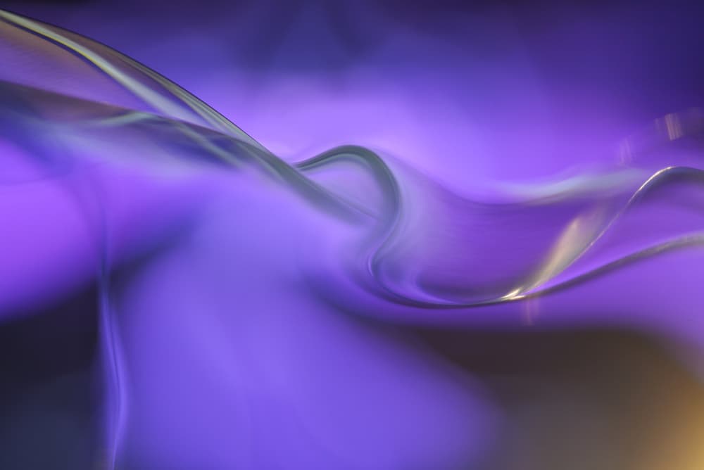 Glowing Abstract Waves by Heidi Westum — canvas wall art