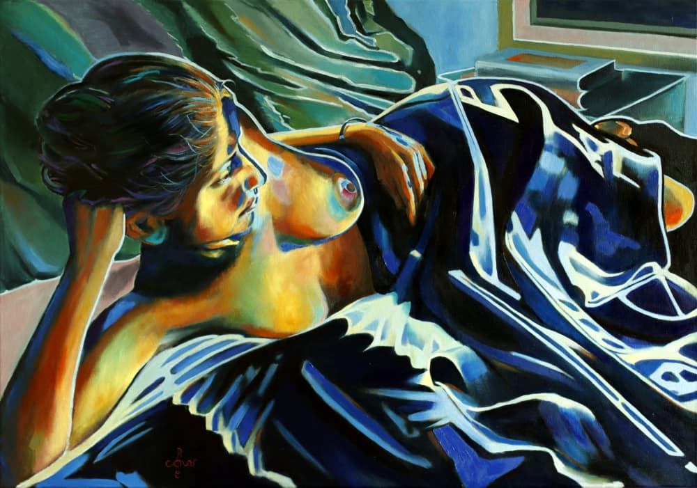 Blue Velvet - 09-07-22 by Corné Akkers — canvas wall art