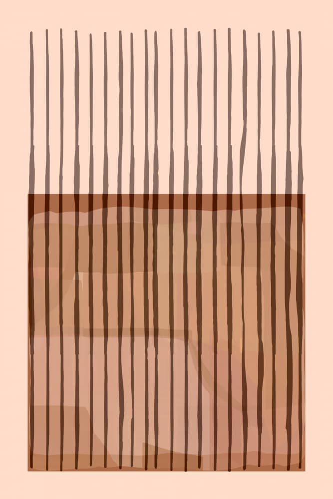 Earthy Abstract Vertical Lines by cartissi — canvas wall art